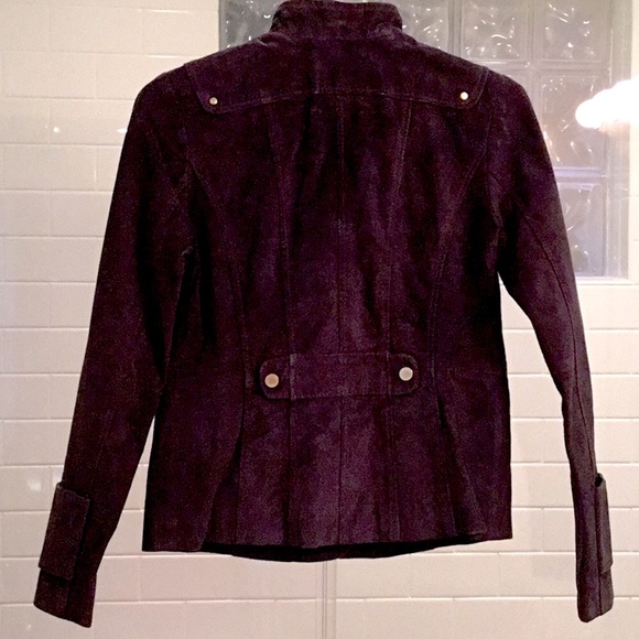 Bernardo Purple Suede Jacket - Picture 3 of 6